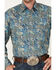 Image #3 - Stetson Men's Paisley Print Long Sleeve Pearl Snap Western Shirt, Blue, hi-res