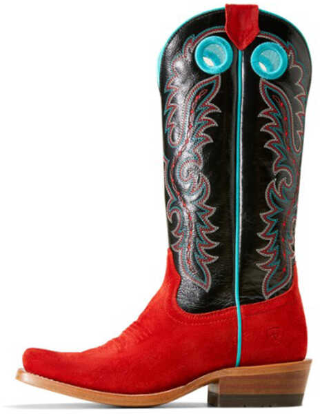 Image #2 - Ariat Women's Futurity Boon Western Boots - Square Toe, Red, hi-res