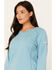 Image #2 - Ariat Women's FR Air Crew Long Sleeve Work Shirt, Blue, hi-res