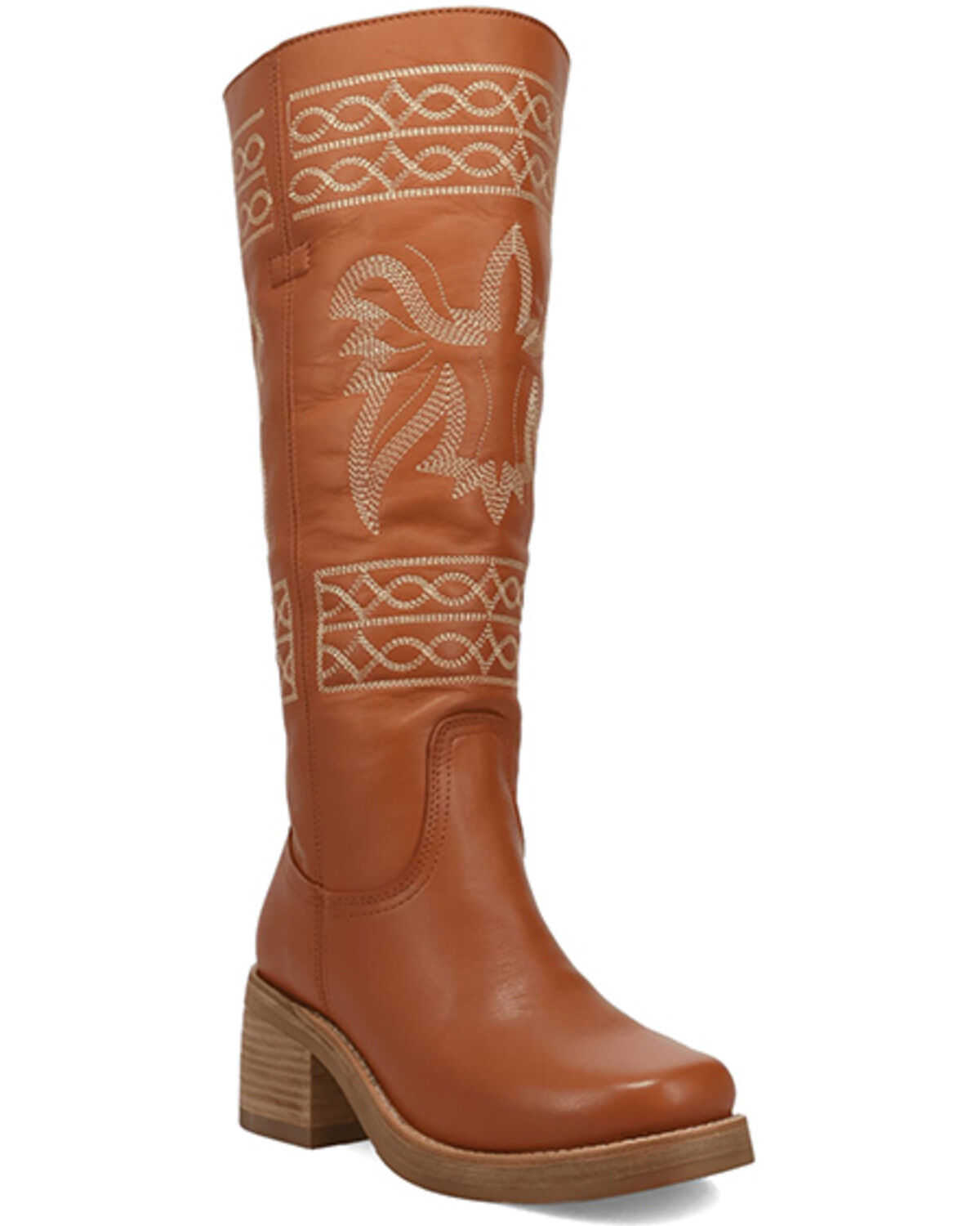 Image #1 - Dingo Women's Avalon Tall Fashion Boots - Round Toe, Brown, hi-res