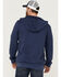 Image #4 - Brothers and Sons Men's Weathered French Terry Zip-Front Hooded Jacket, Navy, hi-res