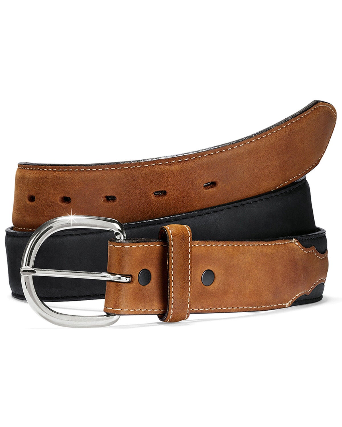 Image #1 - Justin Men's Classic Western Belt, , hi-res