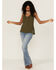 Image #2 - Cleo + Wolf Women's Olive Relaxed Button Front Slub Tank, Olive, hi-res