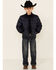 Roper Boys' Price Point Navy Poly Fill Zip-Front Jacket , Navy, hi-res