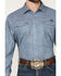 Image #3 - Cinch Men's Tonal Floral Long Sleeve Snap Performance Western Shirt, Blue, hi-res