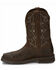 Justin Men's Amarillo Cactus Western Work Boots - Steel Toe, Brown, hi-res