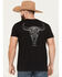 Image #1 - RANK 45® Men's Bull Scape Short Sleeve Graphic T-Shirt, Black, hi-res