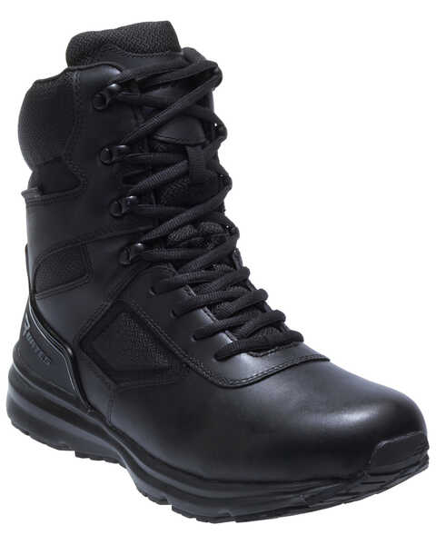 Image #1 - Bates Men's Raide Waterproof Work Boots - Soft Toe, Black, hi-res