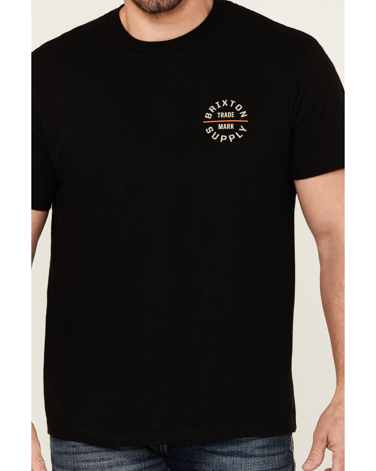 Image #3 - Brixton Men's Oath Logo Short Sleeve Graphic T-Shirt, Black, hi-res