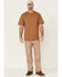 Image #2 - Hawx Men's Rust Copper Force Heavyweight Short Sleeve Work Pocket T-Shirt , Rust Copper, hi-res