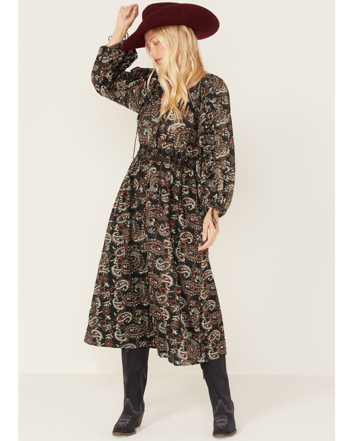 Image #1 - Cleobella Women's Corrine Midi Dress, Multi, hi-res
