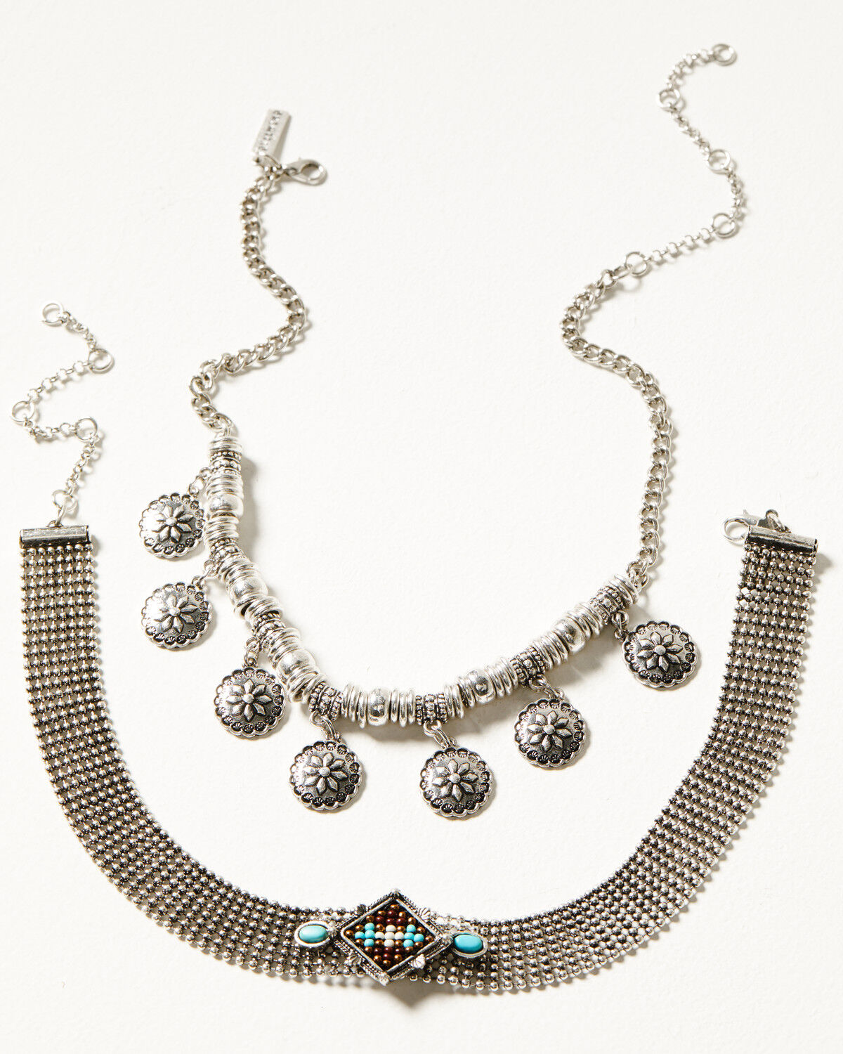 Image #1 - Idyllwind Women's Lantana Choker Necklace Set, Silver, hi-res