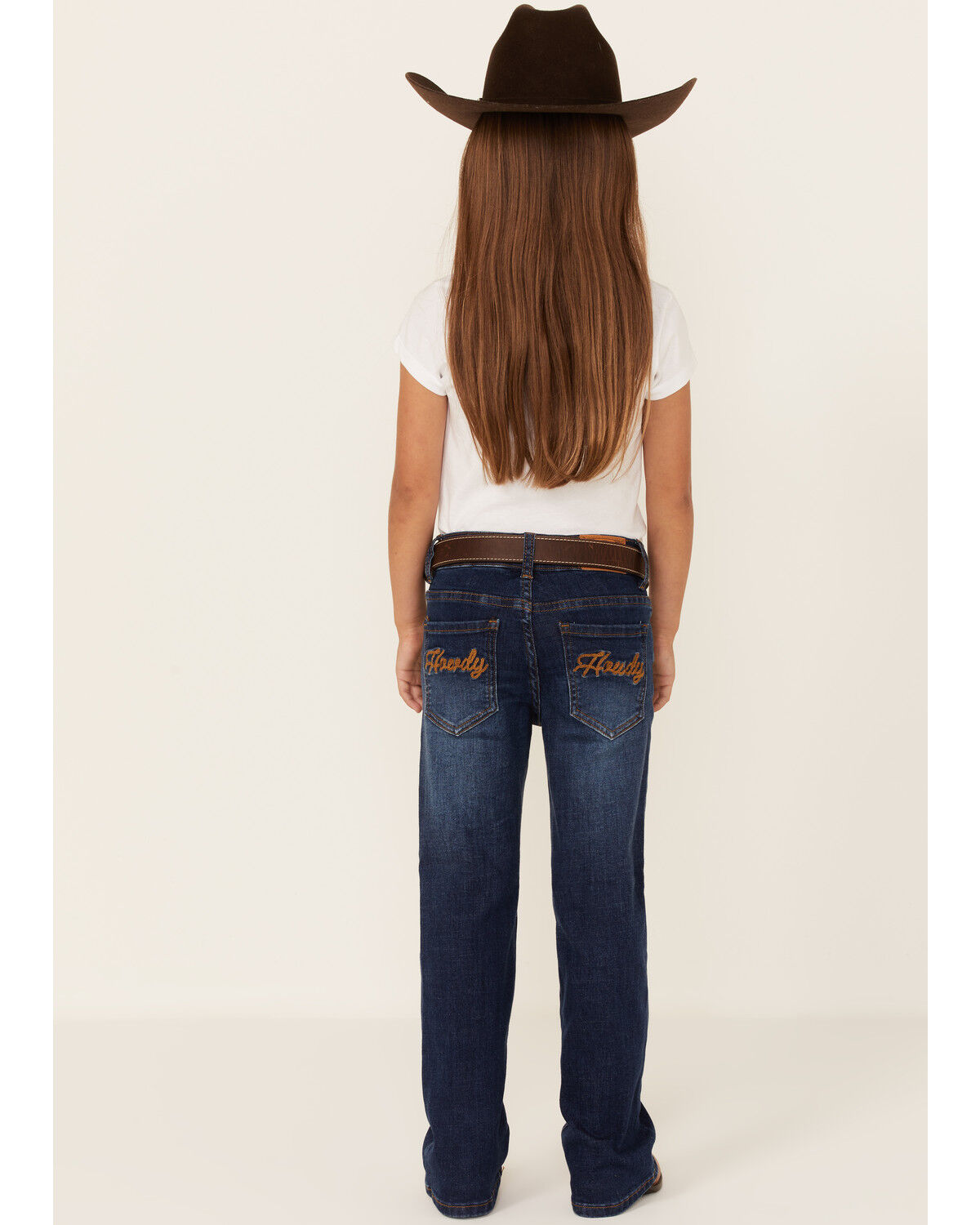 Image #3 - Ranch Dress'n Girls' Howdy Medium Wash Mid Rise Bootcut Jeans, Blue, hi-res