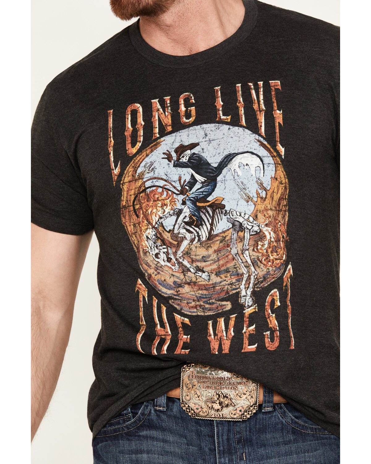 Image #3 - Cody James Men's Long Live Short Sleeve Graphic T-Shirt, , hi-res