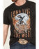 Image #3 - Cody James Men's Long Live Short Sleeve Graphic T-Shirt, Black, hi-res