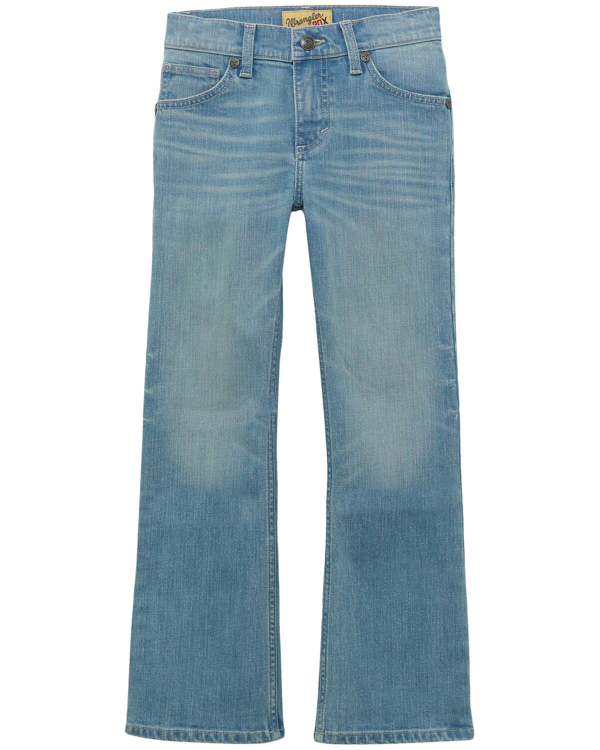 Image #2 - Wrangler 20X Boys' Light Wash Slim Bootcut Stretch Denim Jeans, Light Wash, hi-res