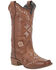 Image #1 - Dingo Women's Mesa Southwestern Embroidered Leather Western Boot - Square Toe, Tan, hi-res