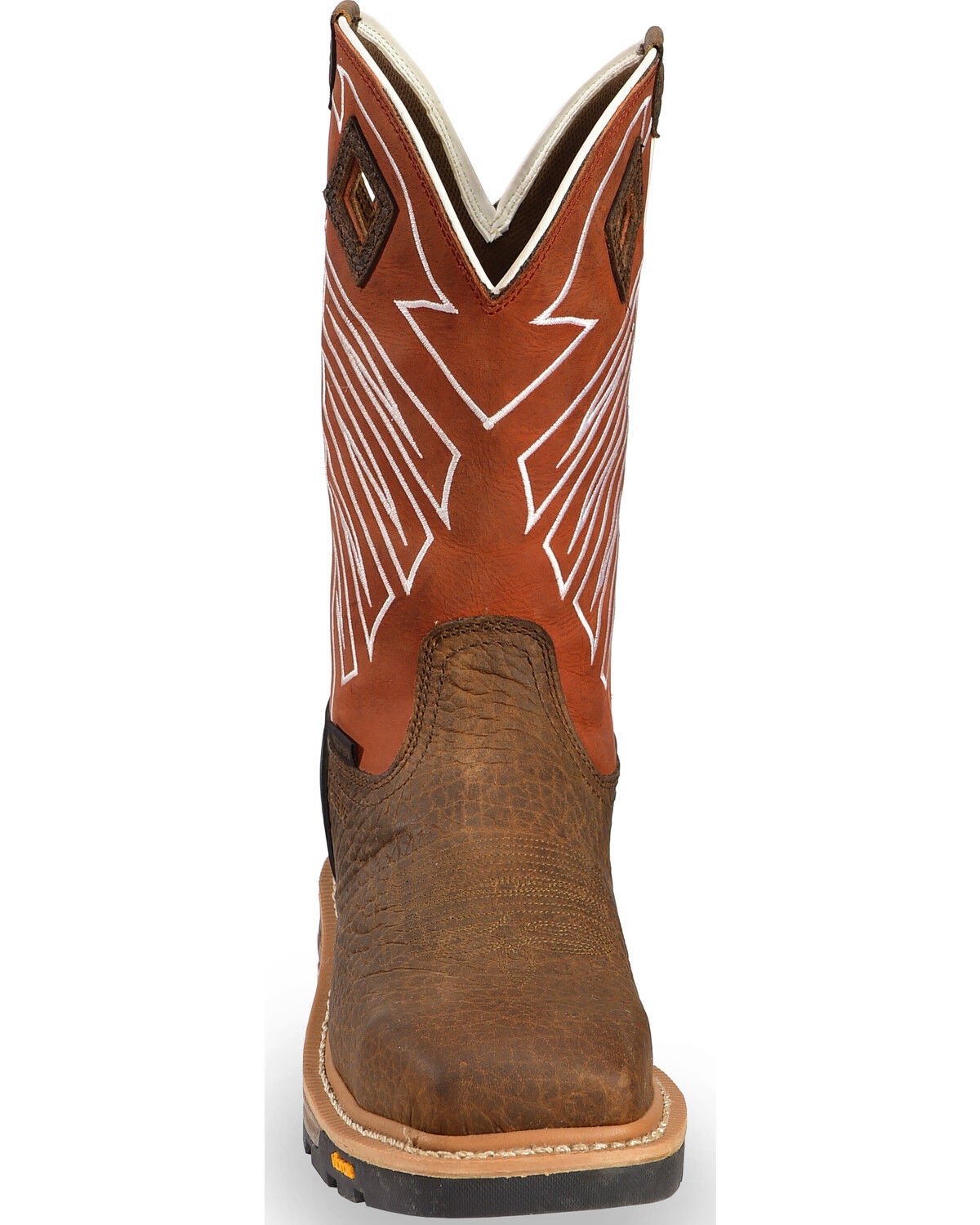 Image #4 - Justin Men's Roughneck EH Waterproof Work Boots - Steel Toe, Brown, hi-res