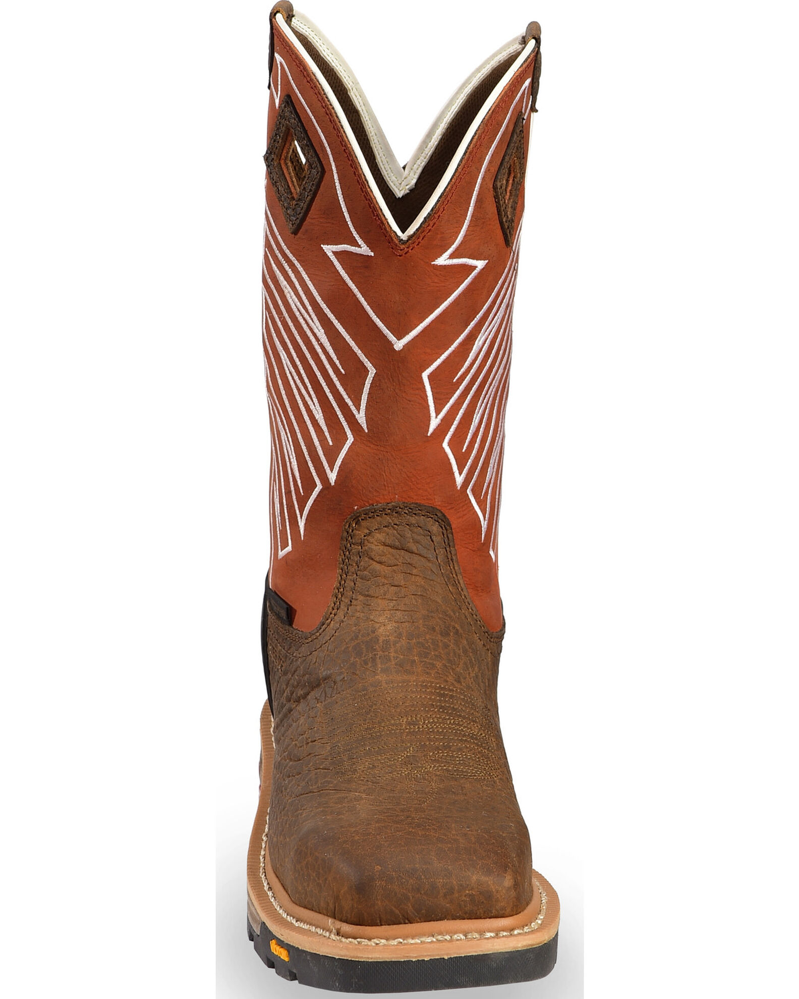 Justin square steel toe work boots store
