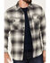 Pendleton Men's Burnside Large Plaid Button Down Western Flannel Shirt , Grey, hi-res