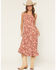 Image #1 - Cotton & Rye Women's Floral Print Sleeveless Button-Down Midi Dress, Rust Copper, hi-res
