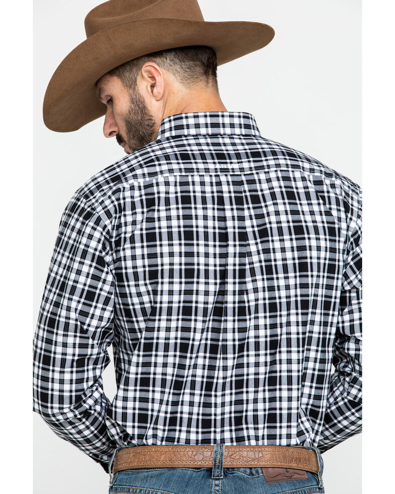 Ariat Men's Oildale Med Plaid Fitted Long Sleeve Western Shirt , Multi, hi-res
