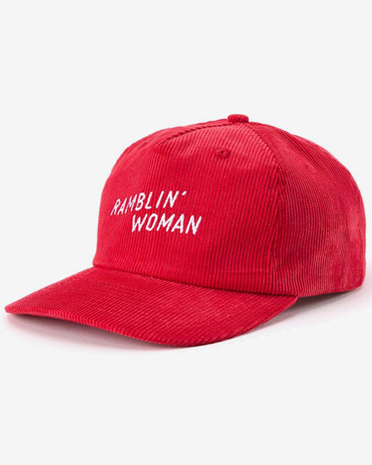 Seager Women's Ramblin' Woman Corduroy Ball Cap, Red, hi-res