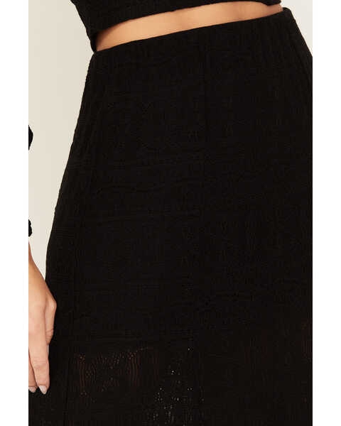Image #4 - Idyllwind Women's Erin Lace Maxi Skirt, Black, hi-res