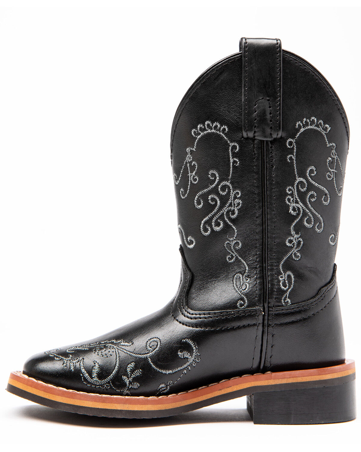 girls black western boots
