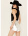 Image #4 - Miss Me Women's Rhinestone Tank Top, Black, hi-res