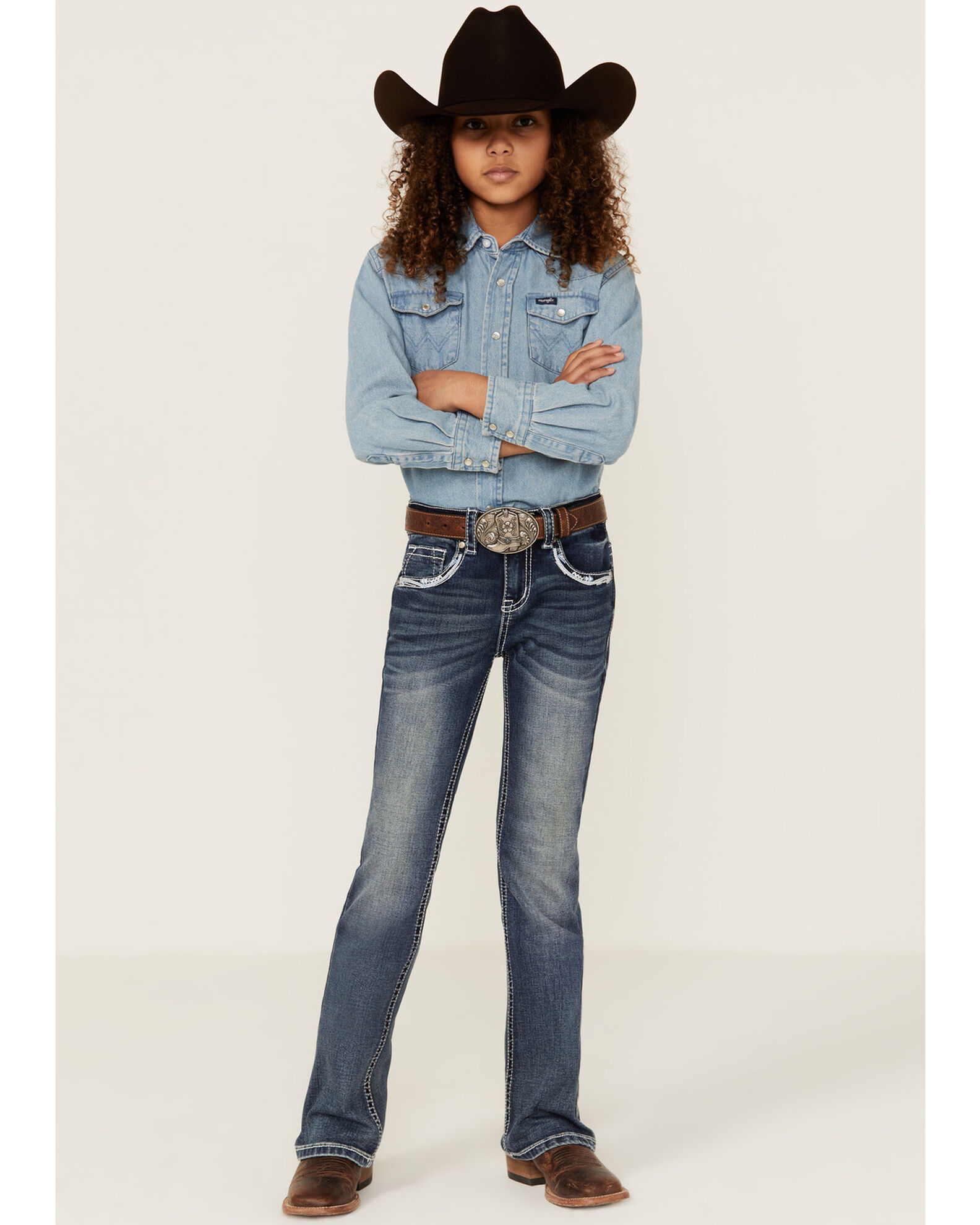 Girls 2025 western jeans