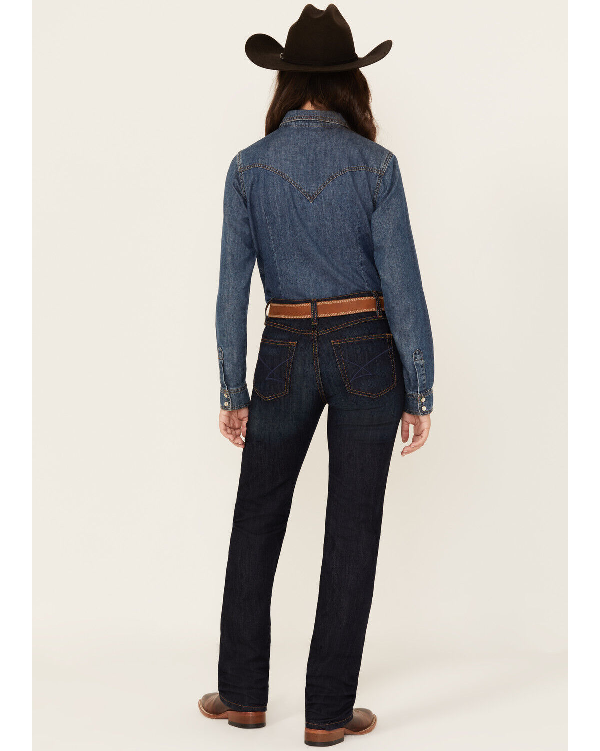 最旬トレンドパンツ Wash Dark Jenna Women's Cinch Bootcut Denim Stretch Fit Slim ジャケット・アウター