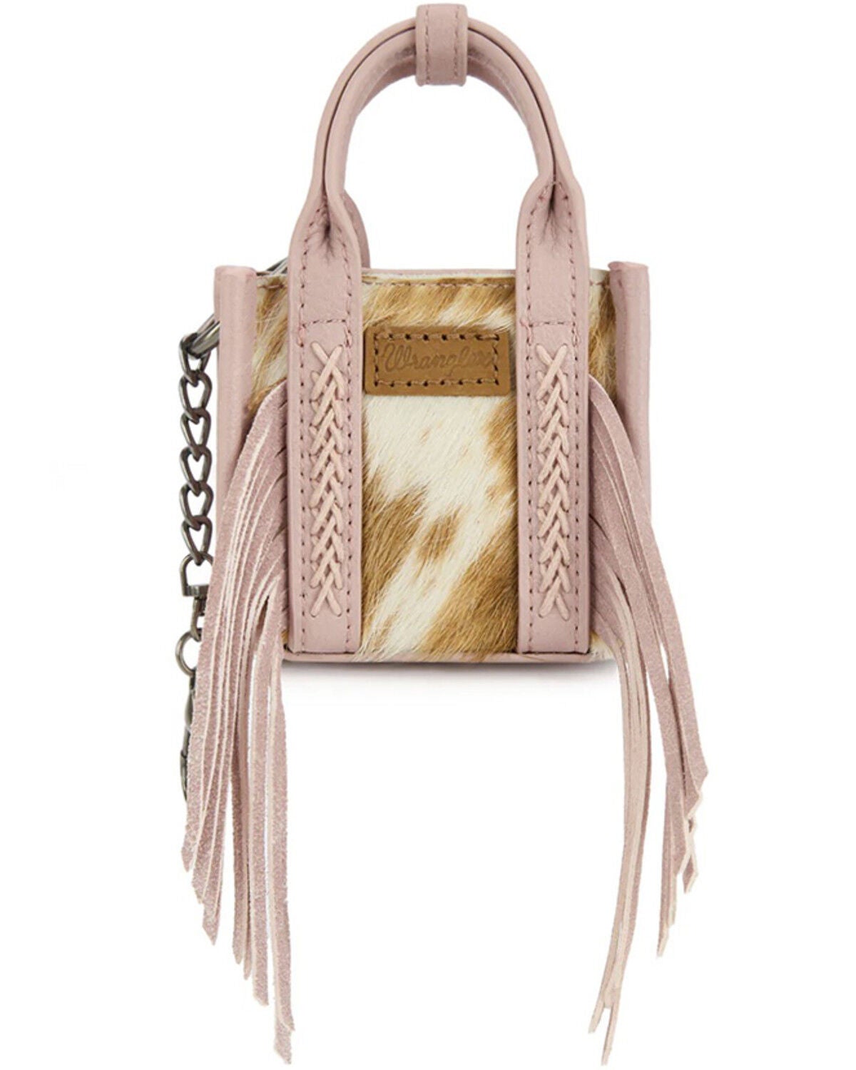Image #2 - Wrangler Cowhide Mini Handbag Charm, Pink, hi-res