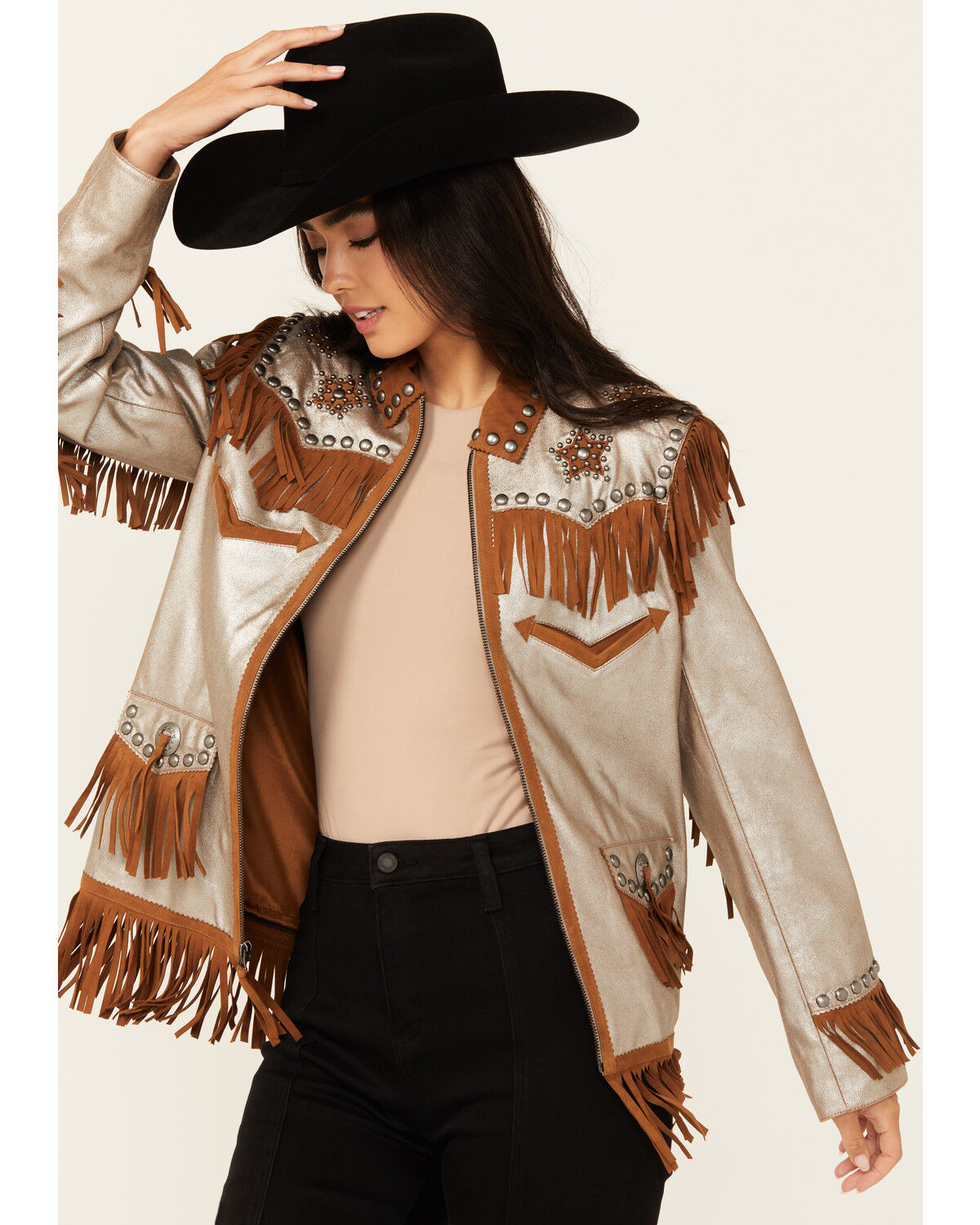 Image #1 - Double D Ranch Women's Silver Ryder Jacket, Silver, hi-res