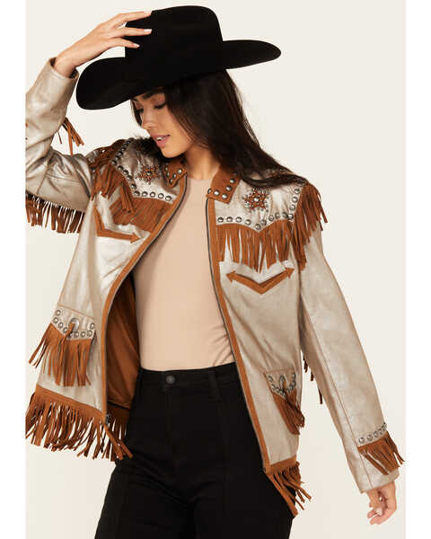 Image #1 - Double D Ranch Women's Silver Ryder Jacket , Silver, hi-res