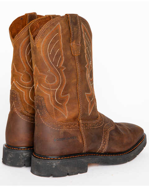 Image #11 - Cody James Men's Western Work Boots - Square Toe, Brown, hi-res