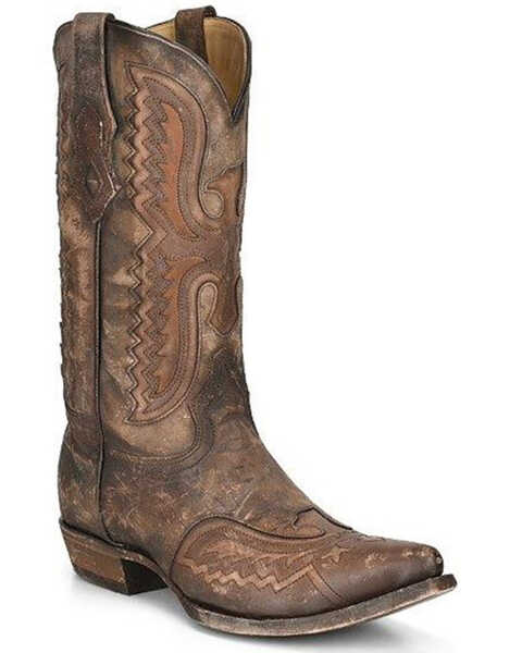Image #1 - Corral Men's Western Boots - Snip Toe, Tan, hi-res