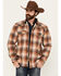 Image #1 - Cody James Men's Caliente Plaid Print Sherpa Lined Button-Down Shirt Jacket, Tan, hi-res