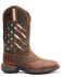 Image #2 - RANK 45® Women's Xero Gravity Lite Flag Western Performance Boots - Broad Square Toe, Brown, hi-res