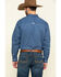 Tuf Cooper Men's Navy Stretch Geo Print Long Sleeve Western Shirt , Blue, hi-res