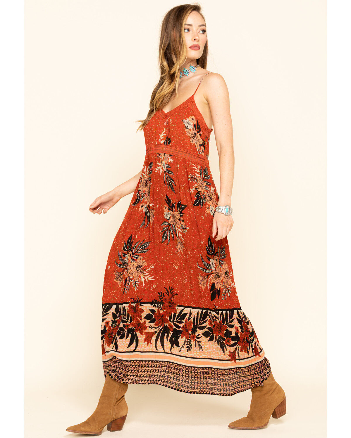 patrons of peace floral maxi dress