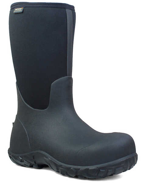 Image #1 - Bogs Men's Workman Insulated Work Boots - Round Toe, Black, hi-res