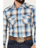 Image #3 - Pendleton Men's Frontier Plaid Long Sleeve Pearl Snap Western Shirt, Blue, hi-res