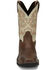 Justin Men's Driller Western Work Boots - Steel Toe, Dark Brown, hi-res