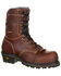 Image #1 - Georgia Boot Men's Amp LT Waterproof Logger Boots - Composite Toe, Brown, hi-res