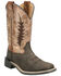 Image #1 - Smoky Mountain Boys' Desperado Western Boots - Broad, Dark Brown, hi-res