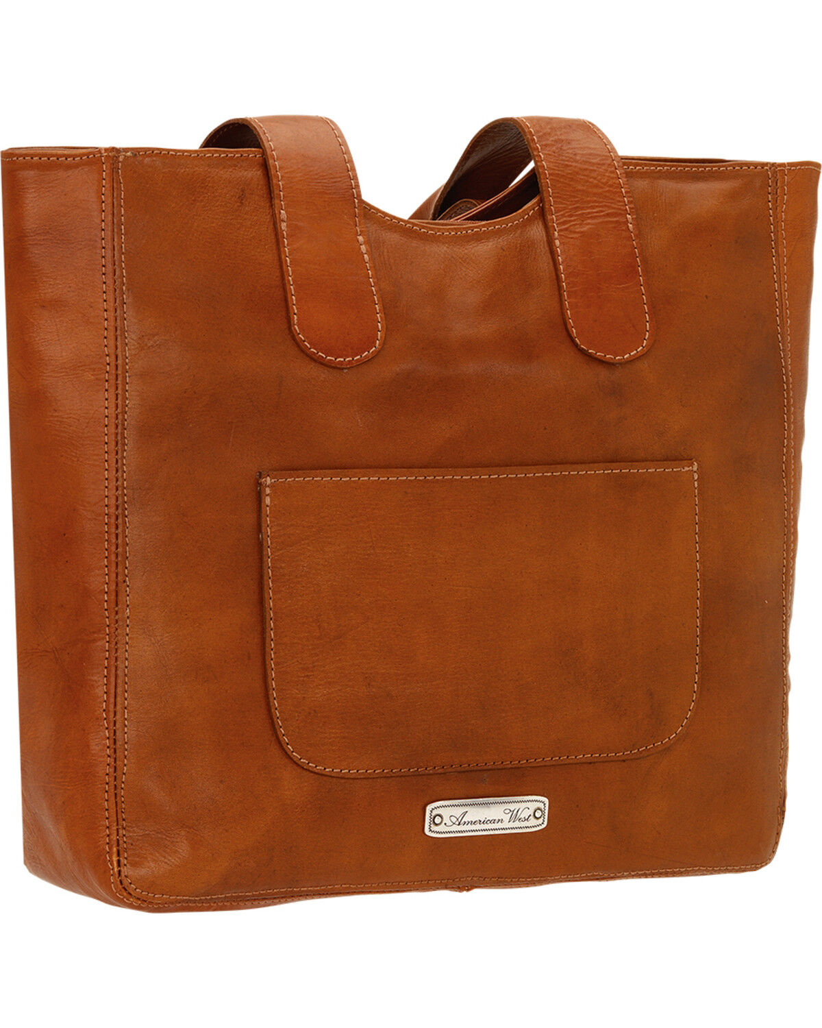 Image #3 - American West Golden Tan Mojave Canyon Large Zip Top Tote, Golden Tan, hi-res