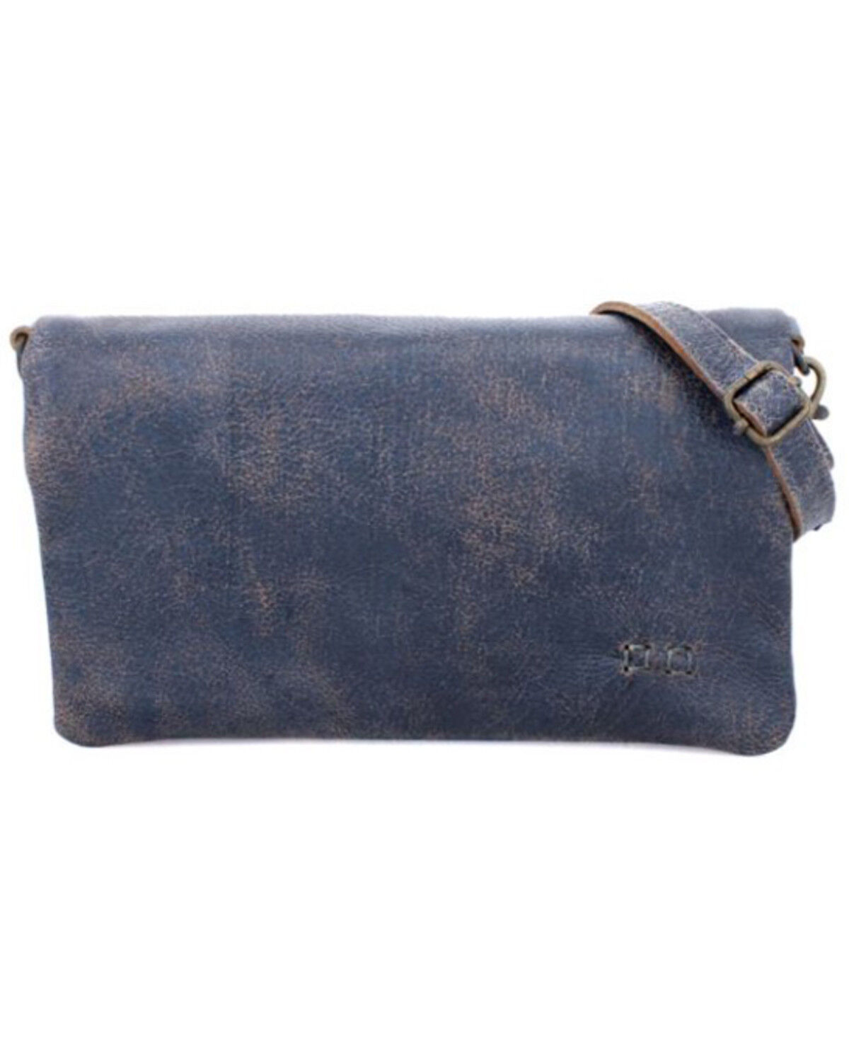 Image #1 - Bed Stu Women's Cadence Leather Crossbody Wristlet Bag, Blue, hi-res