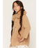 Image #2 - Shyanne Girls' Highland Reversible Faux Suede Sherpa Jacket, Rose, hi-res