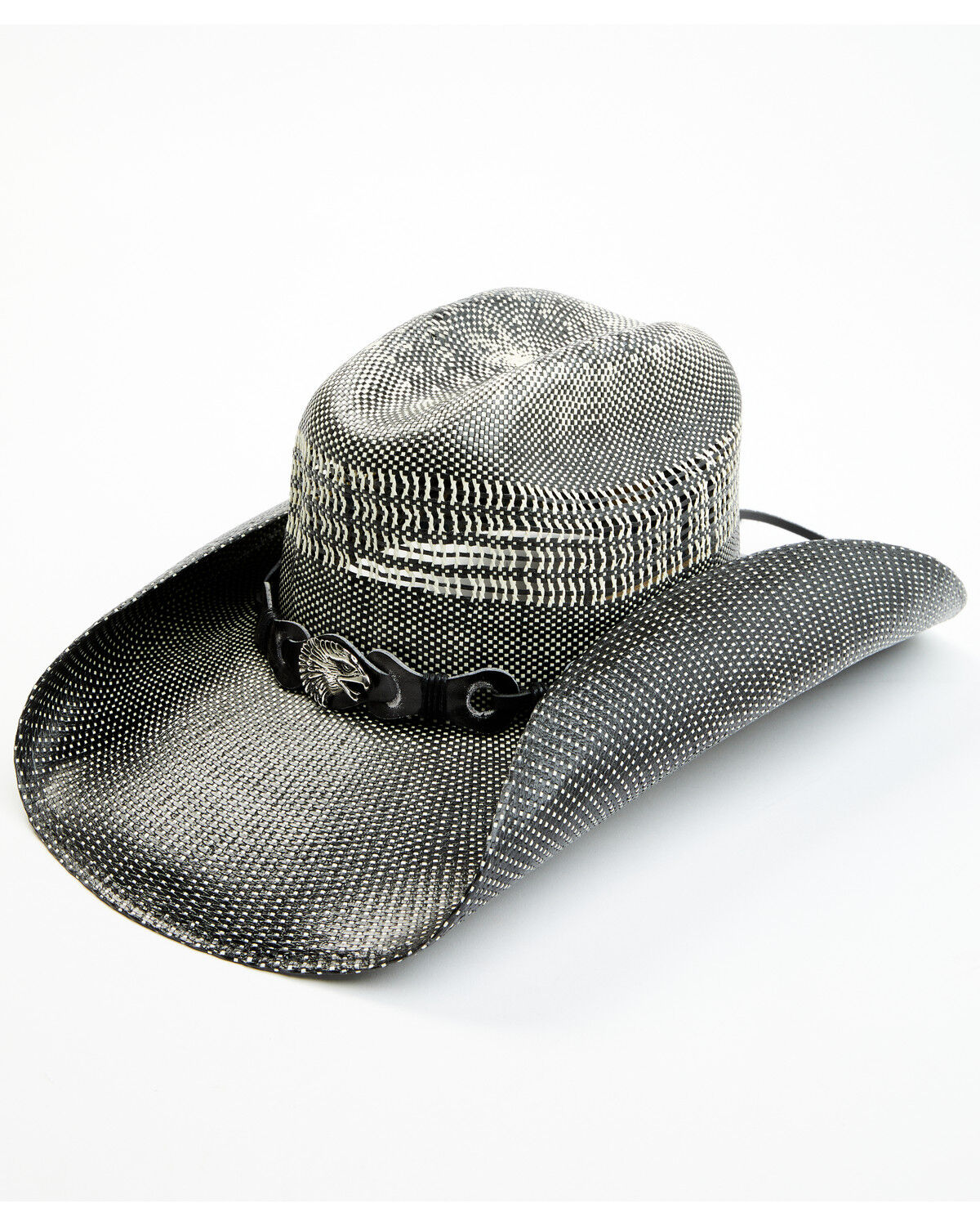 Image #1 - Moonshine Spirit Eagles Nest Straw Cowboy Hat, Black, hi-res